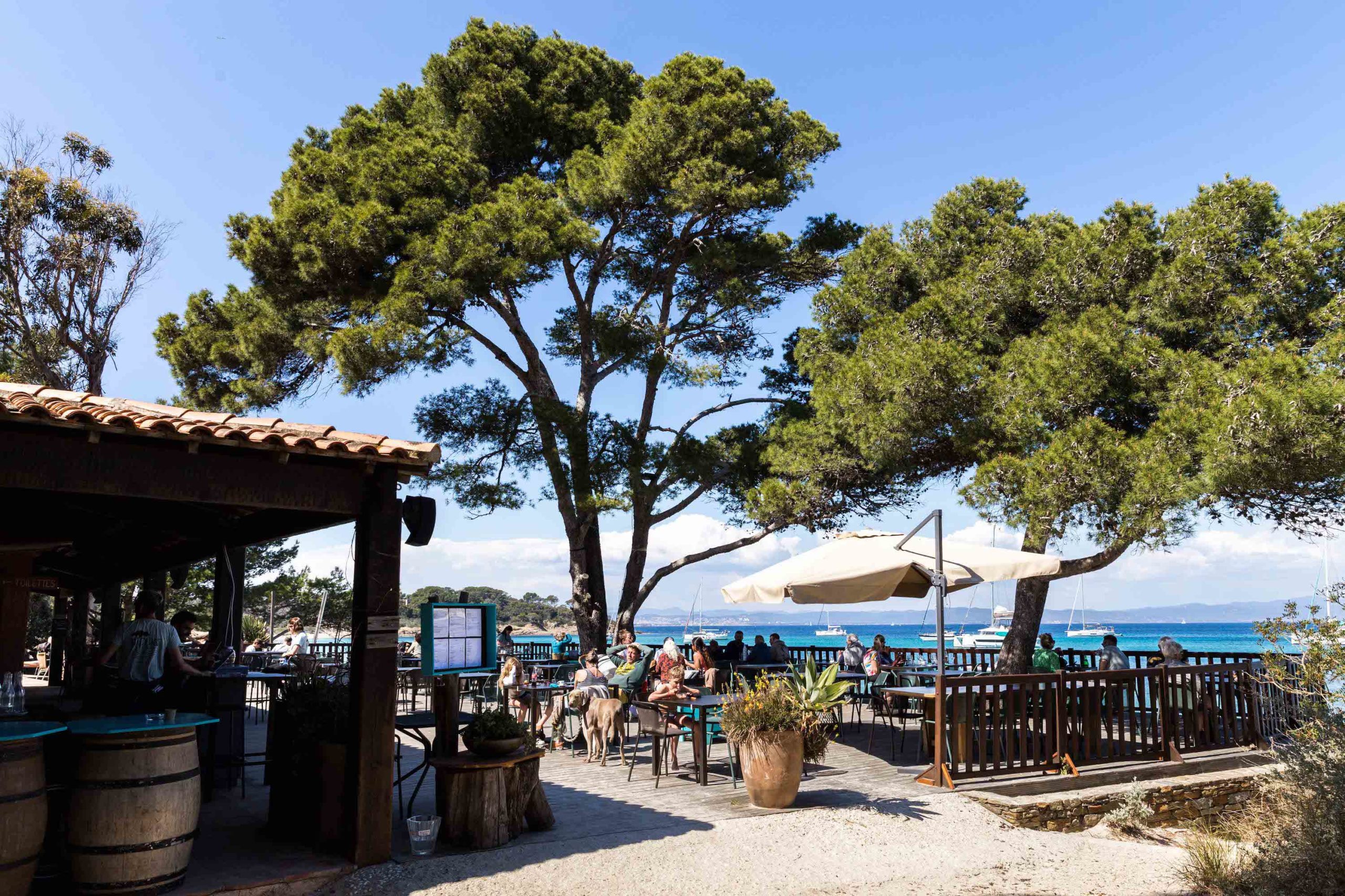 Site officiel Restaurant La Plage d'Argent Porquerolles - Un